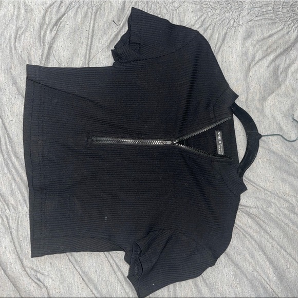 Zippered crop top - Picture 2 of 5